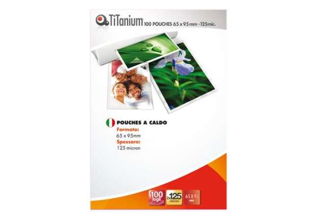 Immagine di Pouches - government card - 65x95 mm - 2x125 micron - Titanium - scatola 100 pezzi