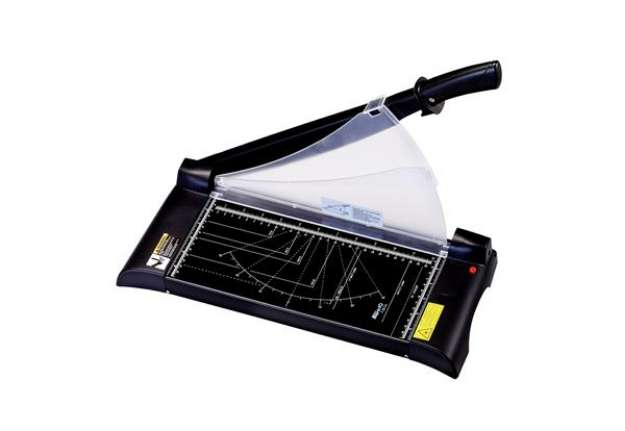 Immagine di Taglierina a leva 3039 - con blocca lama - 69,8 x 21,3 x 26 cm - 455 mm (A3) - 10 fogli - nero - Tit