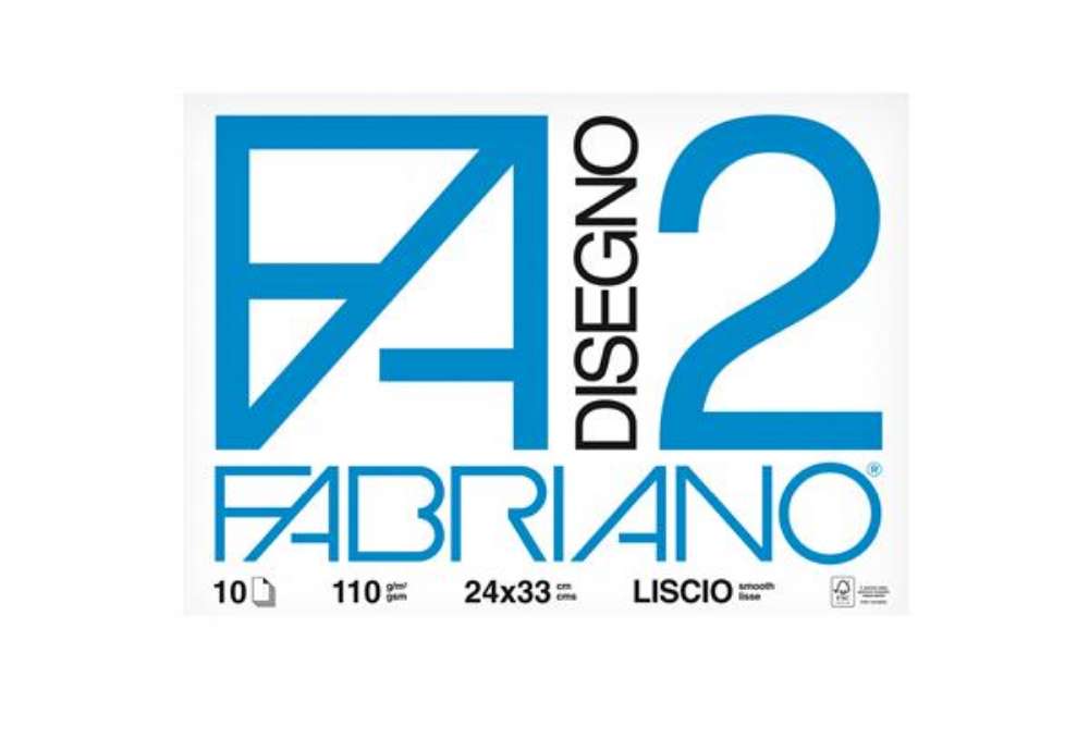 Immagine di Album F2 - 24 x 33 cm - 10 fogli - 110 gr - liscio - punto metallico - Fabriano