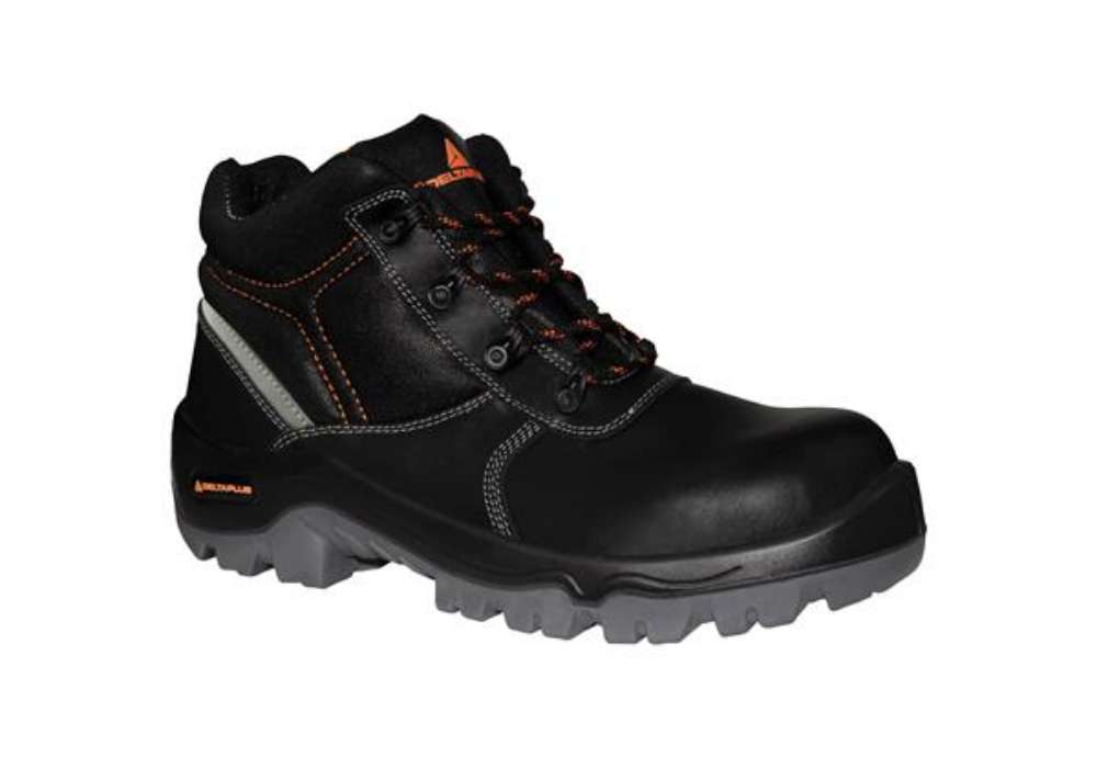 Immagine di Calzatura di sicurezza Phoenix S3 SRC - pelle crosta pigmentata - numero 41 - nero - Deltaplus