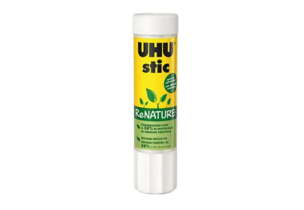 Immagine di Colla UHU Stic ReNATURE - 21 gr - bianco - UHU