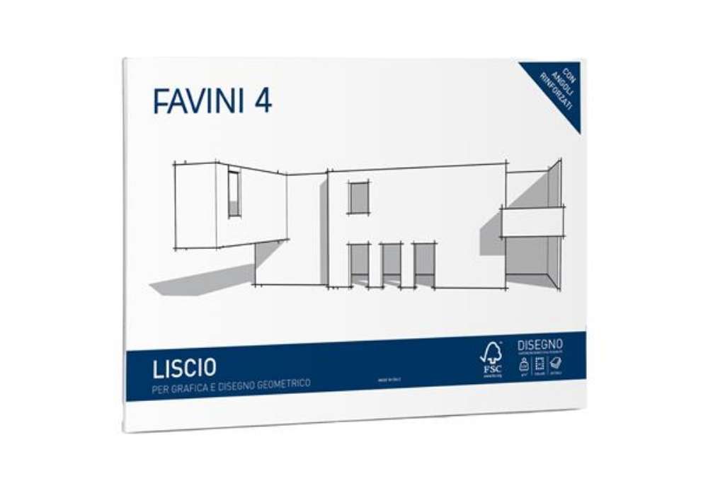 Immagine di Album Favini 4 - 33 x 48 cm - 220 gr - 20 fogli - liscio - Favini