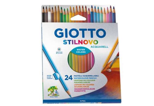 Immagine di Pastelli Stilnovo Acquarell -  diametro mina 3,3 mm - Giotto - astuccio 24 pezzi