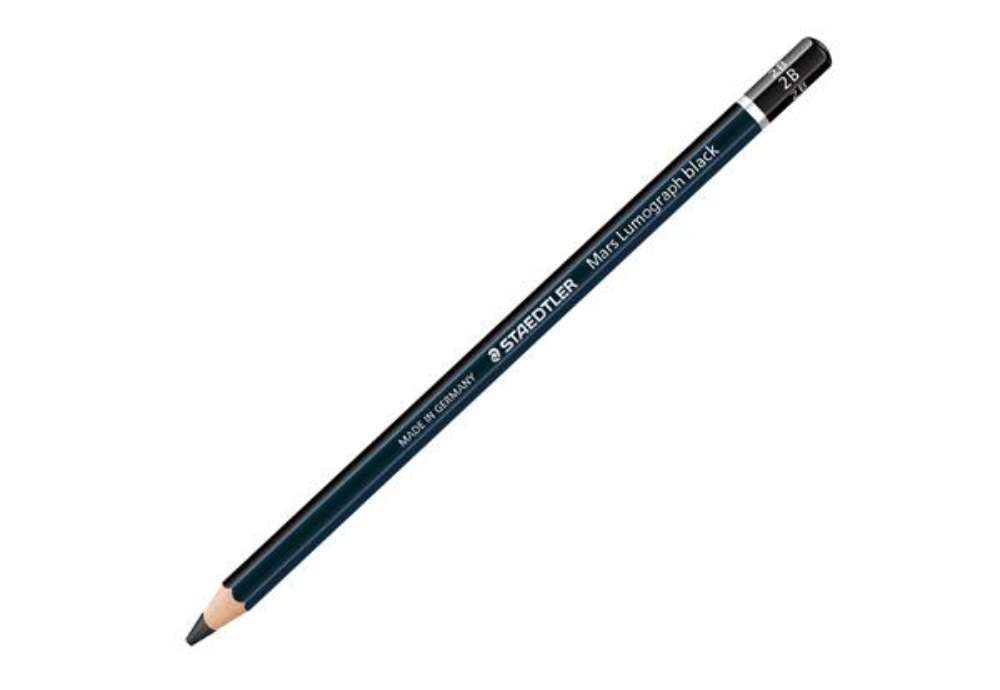 Immagine di Matita di grafite tipo carboncino Mars Lumograph Black - gradazione 2B - Staedtler