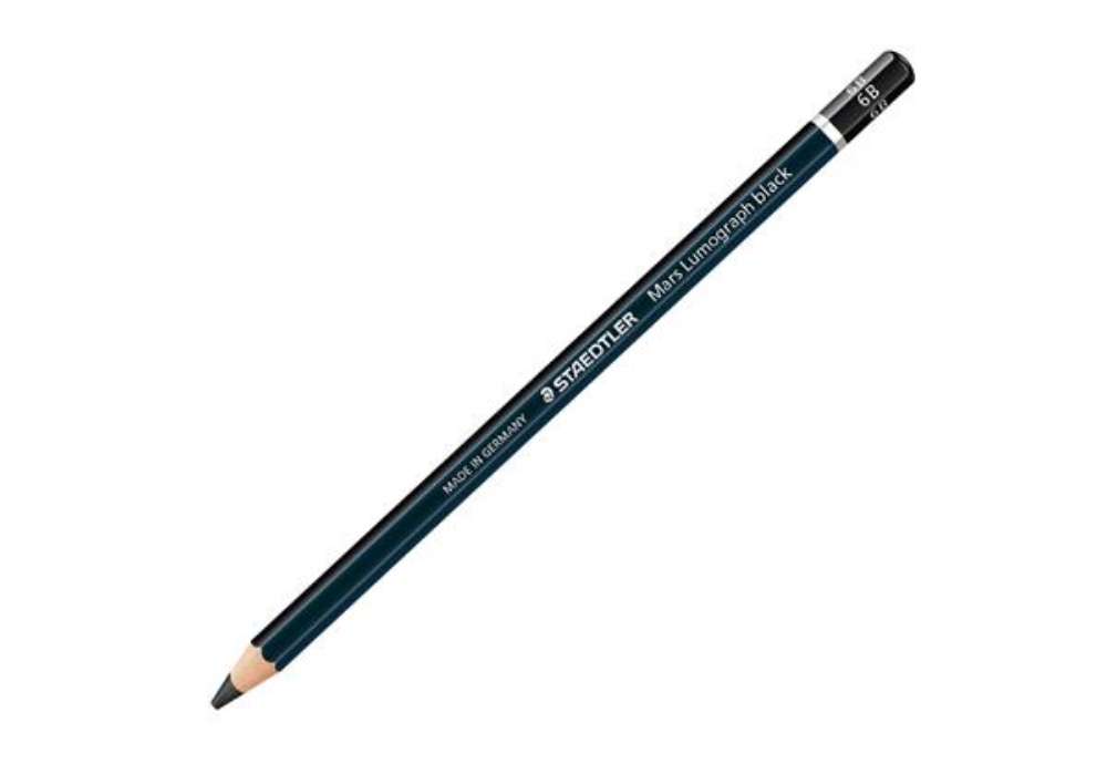 Immagine di Matita di grafite tipo carboncino Mars Lumograph Black - gradazione 6B - Staedtler