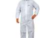 Immagine di Tuta di protezione da rischio chimico DT125 - monouso - taglia XL - bianco/arancio - Deltaplus