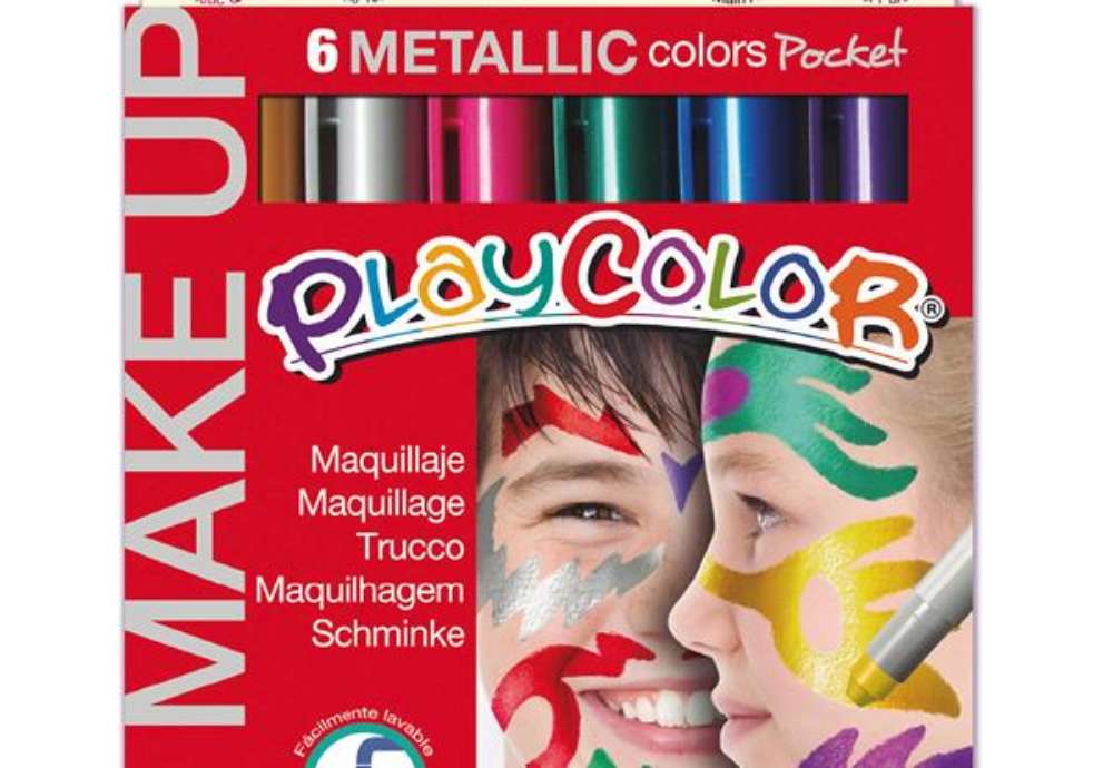 Immagine di Tempera solida Make Up - cosmetica - Instant - astuccio 6 colori metallic