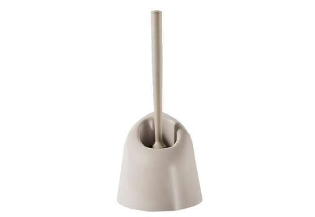 Immagine di Portascopino angolare - 13x13x39 cm - plastica - bianco - Perfetto