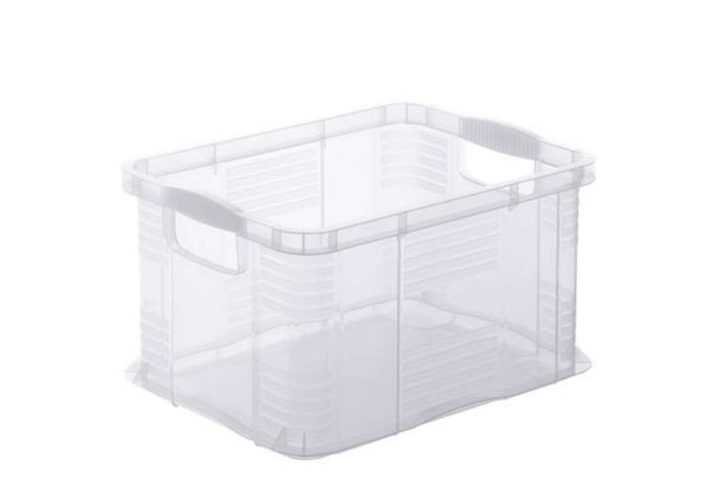 Immagine di Contenitore portaoggetti - 39x29x21,5 cm - A4 - 17,5 L - PPL - trasparente - Rotho