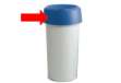 Immagine di Coperchio per contenitore Modo Round - con fermasacco - 38x15 cm - anello blu - Rotho