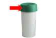 Immagine di Coperchio per contenitore Modo Round - con fermasacco - 38x15 cm - anello verde - Rotho