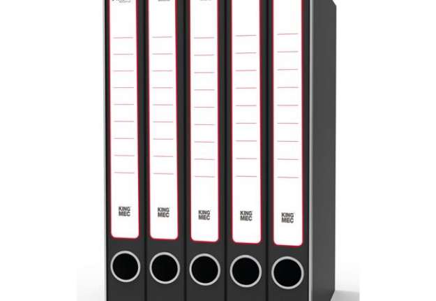 Immagine di Gruppo registratori Quintetto - con 5 cartelle 3 lembi - 23x32 cm - dorso 23 cm - grigio - Rexel
