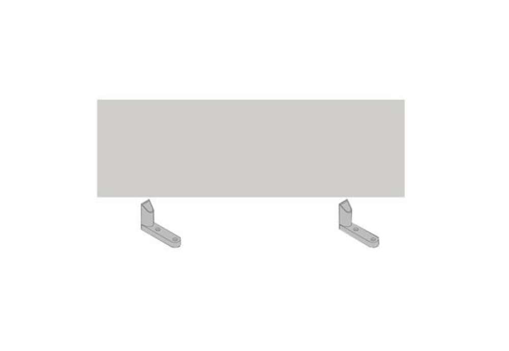 Immagine di Pannello divisorio per scrivania multiple Agorà - 120 x 32 cm - bianco