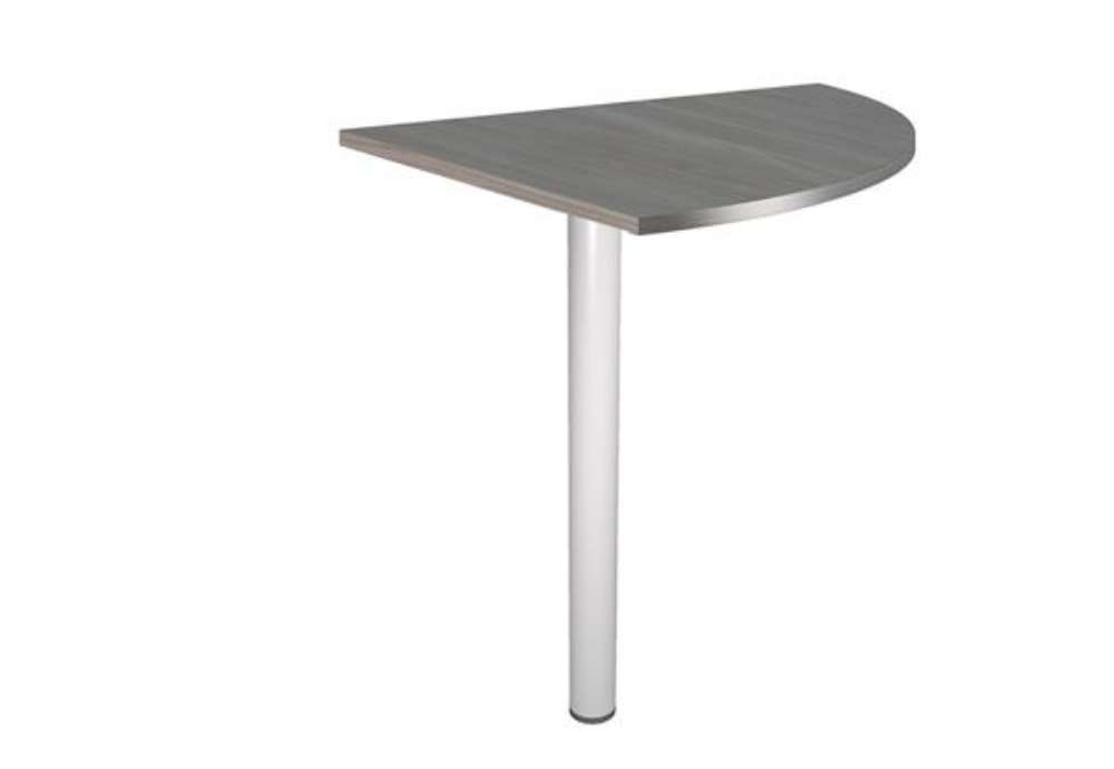 Immagine di Raccordo angolare 90° per scrivanie Easy - 80 x 80 cm - frassino toscano/grigio cromato