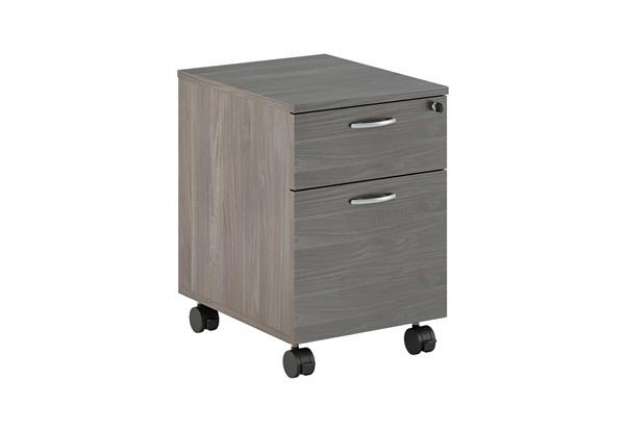 Immagine di Cassettiera Easy - 1 cassetto + 1 classificatore - con ruote - 41,8 x 52 x 59,5 cm - frassino toscan