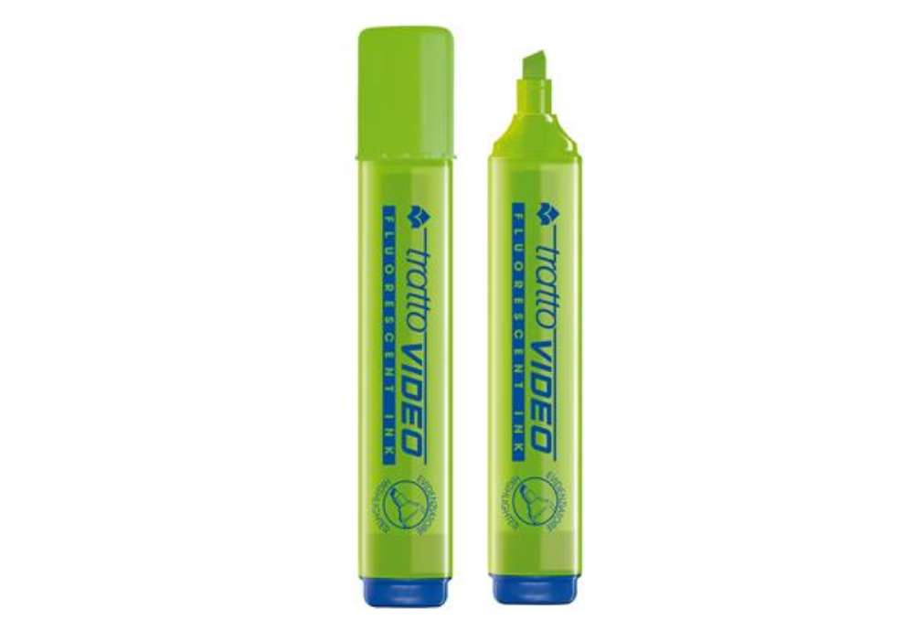 Immagine di Evidenziatore Tratto Video  - punta a scalpello - tratto da 1,0-5,0mm - lime - Tratto