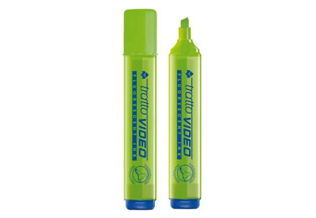 Immagine di Evidenziatore Tratto Video  - punta a scalpello - tratto da 1,0-5,0mm - lime - Tratto