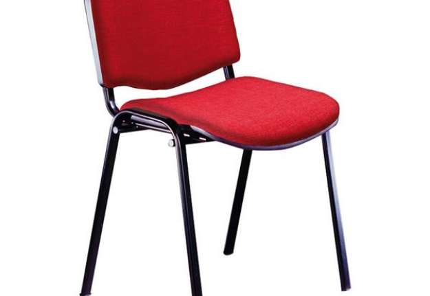 Immagine di Seduta attesa Dado D5S - senza braccioli - ignifuga - rosso - Unisit
