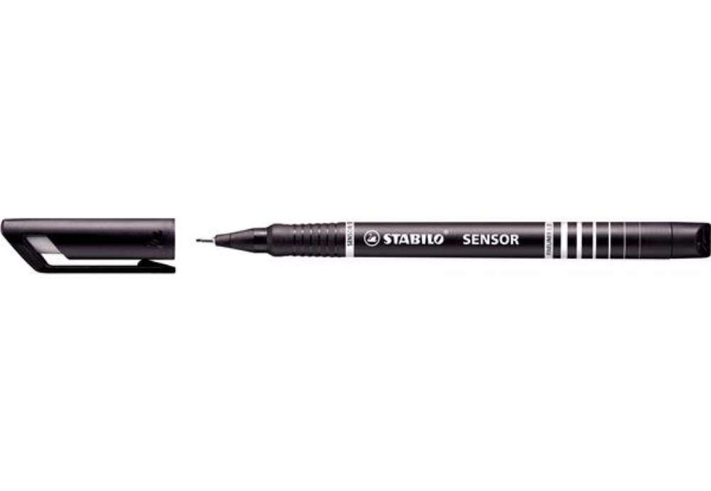 Immagine di Fineliner Stabilo Sensor - tratto 0,3mm - nero - Stabilo