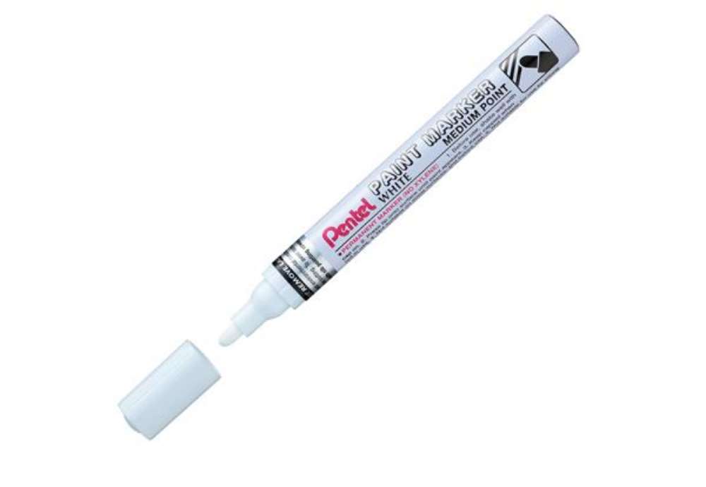 Immagine di Marcatore Paint Marker Linea Amiko - punta media 4,50mm - bianco - Pentel