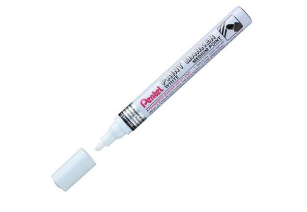 Immagine di Marcatore Paint Marker Linea Amiko - punta media 4,50mm - bianco - Pentel