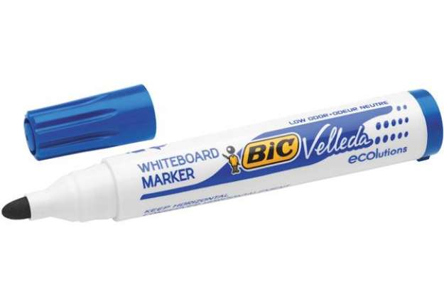 Immagine di Pennarello per lavagne cancellabili Whiteboard Marker Velleda 1701 Recycled Bic - punta tonda 1,5mm