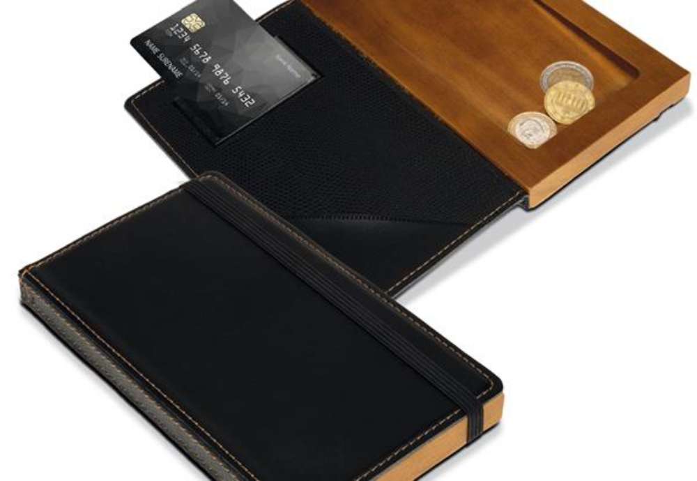 Immagine di Portaconto - legno e similpelle - Securit