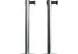 Immagine di Colonnine segnapercorso Budget Retractable - altezza 88 cm - nastro nero da 210 cm - Securit - set 2