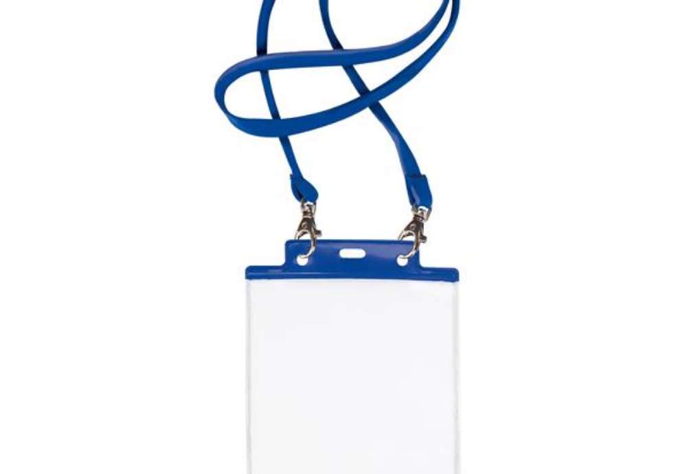Immagine di Portanome Pass 7 St M - cordoncino blu - 15 x 21 cm (A5) - blu - Sei Rota - conf. 10 pezzi