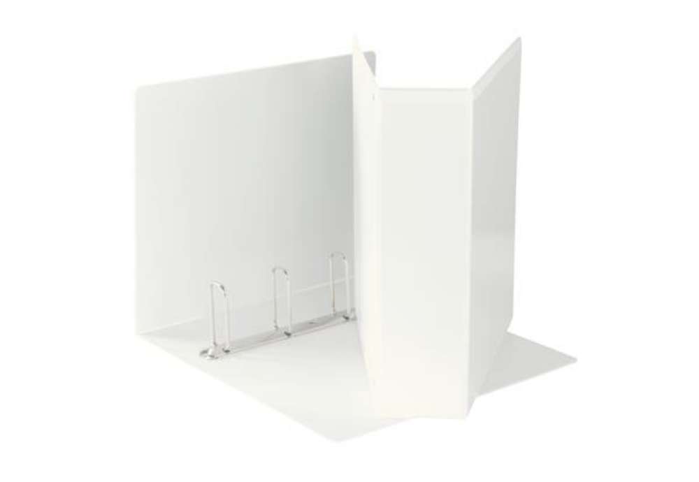 Immagine di Raccoglitore personalizzabile Display - 22 x 30 cm - 4 anelli quadri 65 mm - bianco - Esselte