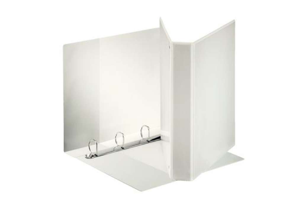 Immagine di Raccoglitore personalizzabile Display - 22 x 30 cm - 4 anelli a D 30 mm - 4,7 cm - bianco - Esselte