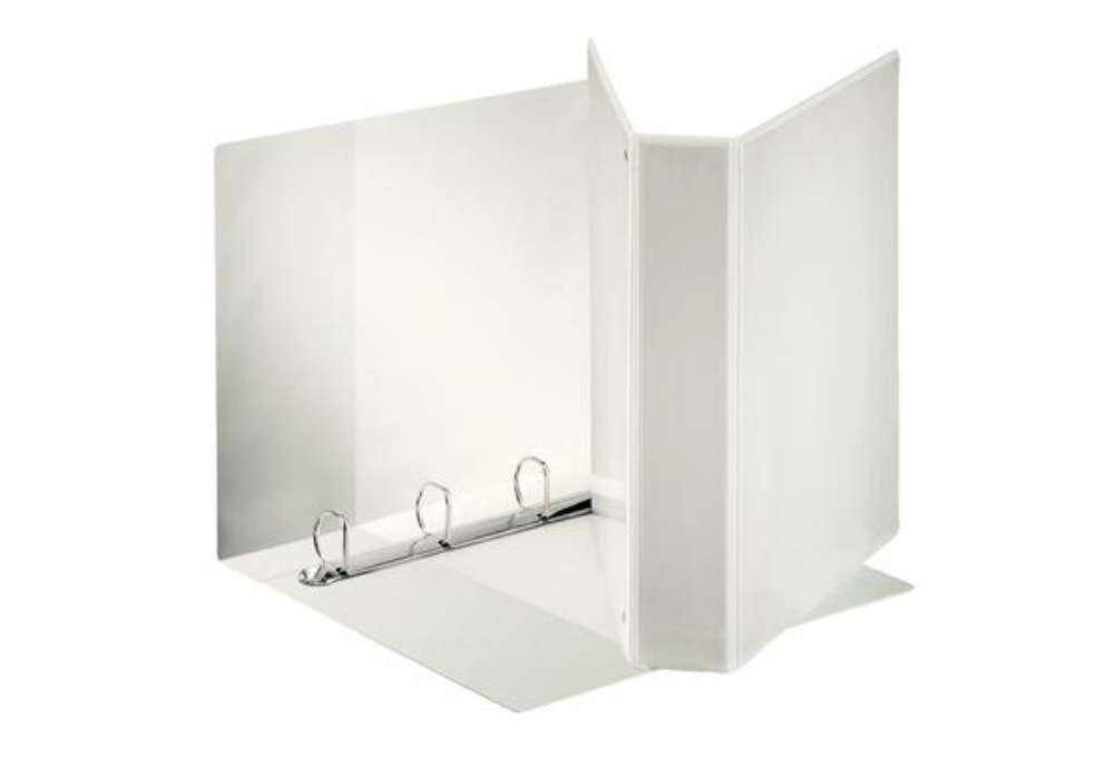 Immagine di Raccoglitore personalizzabile Display - 22 x 30 cm - 4 anelli a D 50 mm - dorso 7,1 cm - bianco - Es