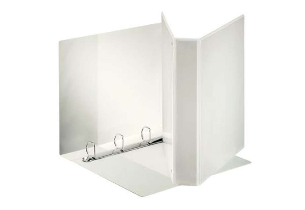 Immagine di Raccoglitore personalizzabile Display - 22 x 30 cm - 4 anelli a D 40 mm - dorso 5,9 cm - bianco - Es