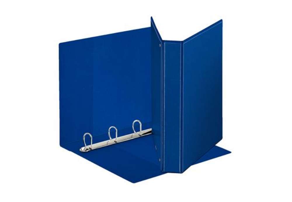 Immagine di Raccoglitore personalizzabile Display - 22 x 30 cm - 4 anelli a D 30 mm - dorso 4,7 cm - blu - Essel