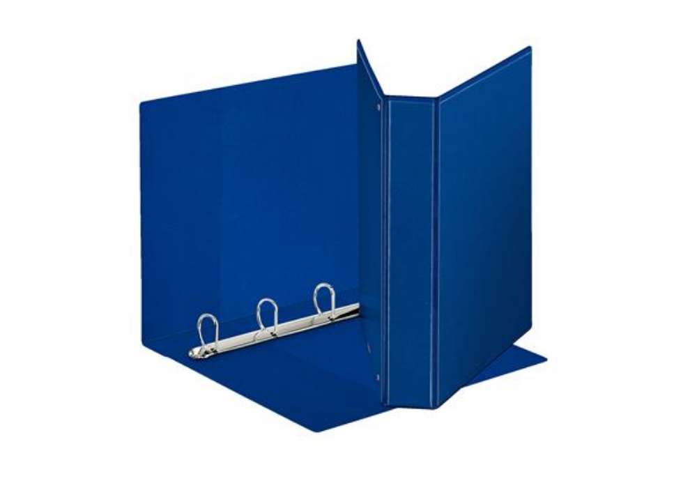 Immagine di Raccoglitore personalizzabile Display - 22 x 30 cm - 4 anelli a D 40 mm - dorso 5,9 cm - blu - Essel