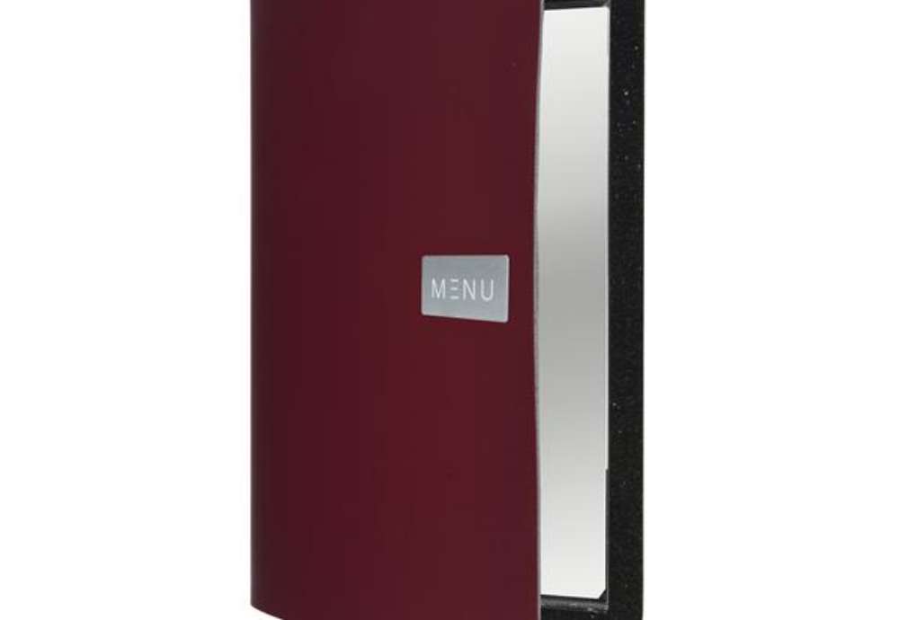 Immagine di Portamenù Royal - 1 inserto doppio incluso - A4 - 24 x 33 cm - bordeaux - Securit