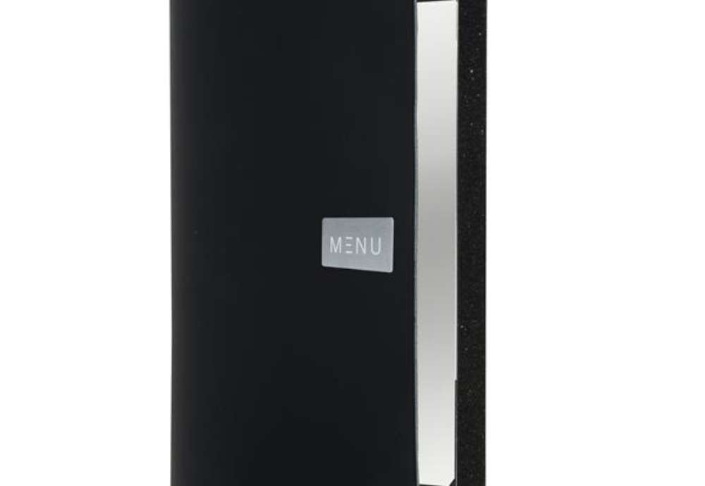 Immagine di Portamenù Royal - 1 inserto doppio incluso - A4 - 24 x 33 cm - nero - Securit
