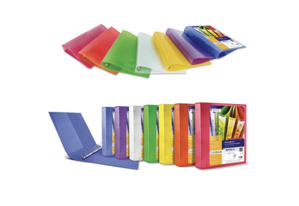 Immagine di Raccoglitore personalizzabile Myto TI - 4 anelli a D 30 mm - dorso 4 cm - 22x30 cm - colori assortit