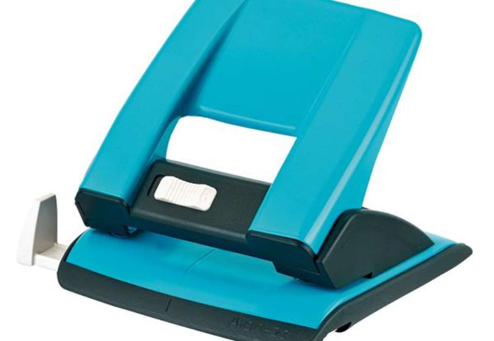 Immagine di Perforatore - passo 8 cm - max 20 fogli - 2 fori - turchese - Kartia