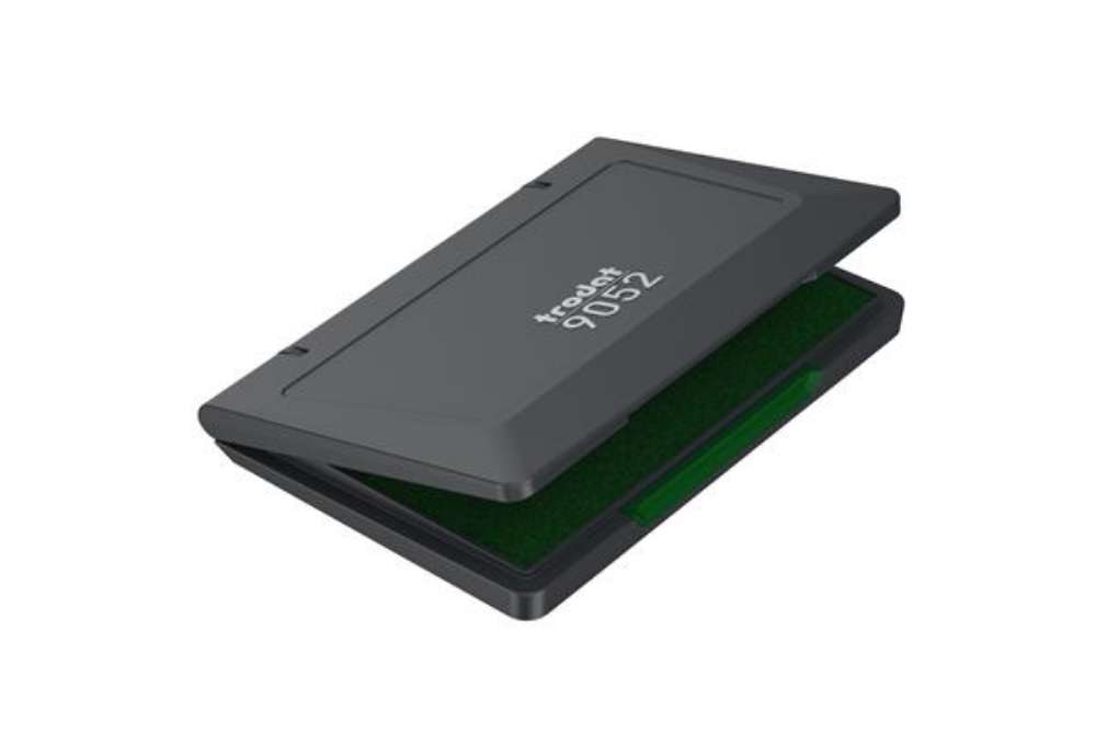 Immagine di Cuscinetto 9052 per timbri in gomma - 7 x 11 cm - verde - Trodat