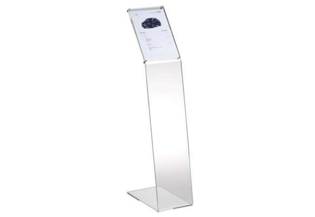 Immagine di Leggio da terra - acrilico - A4 - altezza 108 cm - Tecnostyl