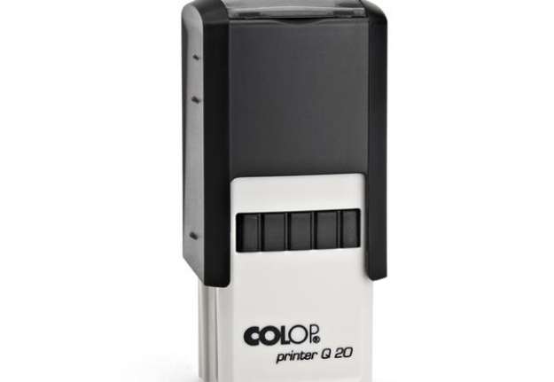 Immagine di Timbro Printer Q 20 - 20x20 mm - 5 righe - quadrato - autoinchiostrante - Colop