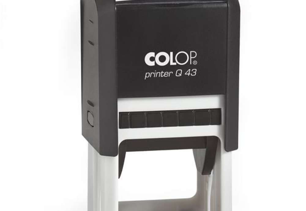 Immagine di Timbro Printer Q 43 - 43 x 43 mm - 8 righe - quadrato - autoinchiostrante - nero - Colop