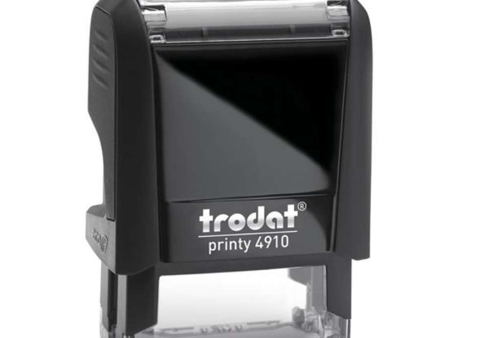 Immagine di Timbro Original Printy 4.0 4910 - personalizzabile - 26 x 10 mm - 3 righe - autoinchiostrante - Trod