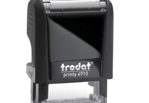 Immagine di Timbro Original Printy 4.0 4910 - autoinchiostrante - personalizzabile - 26x10 mm - 3 righe - Trodat