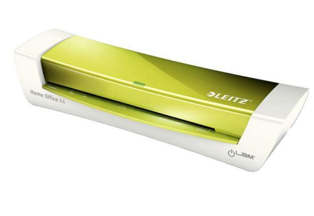 Immagine di Plastificatrice ILam HomeOffice - A4 - verde metal - Leitz