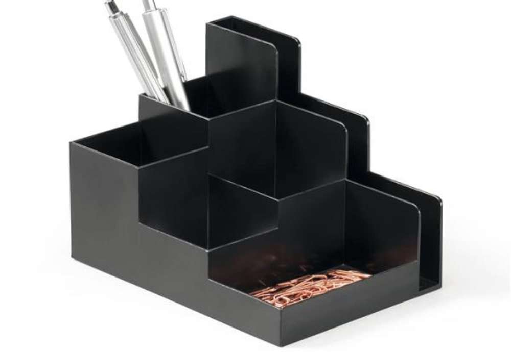 Immagine di Portaoggetti da scrivania Optimo - 16,2 x 11,8 x 11 cm - nero - Durable