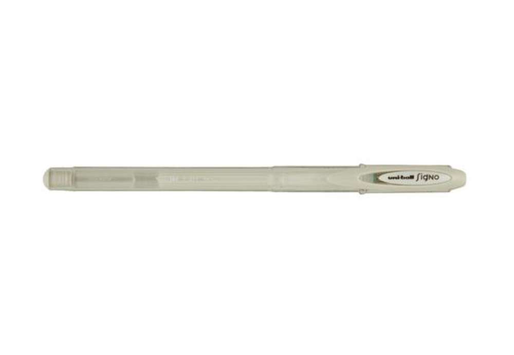 Immagine di Penna a sfera gel con cappuccio Uni Ball Signo M120 - punta 0,7mm - bianco - Uni Mitsubishi