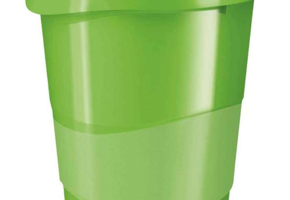 Immagine di Cestino gettacarte Europost VIVIDA - 25,8 x 28,5 cm - altezza 32,2 cm - 14 L - verde - Esselte
