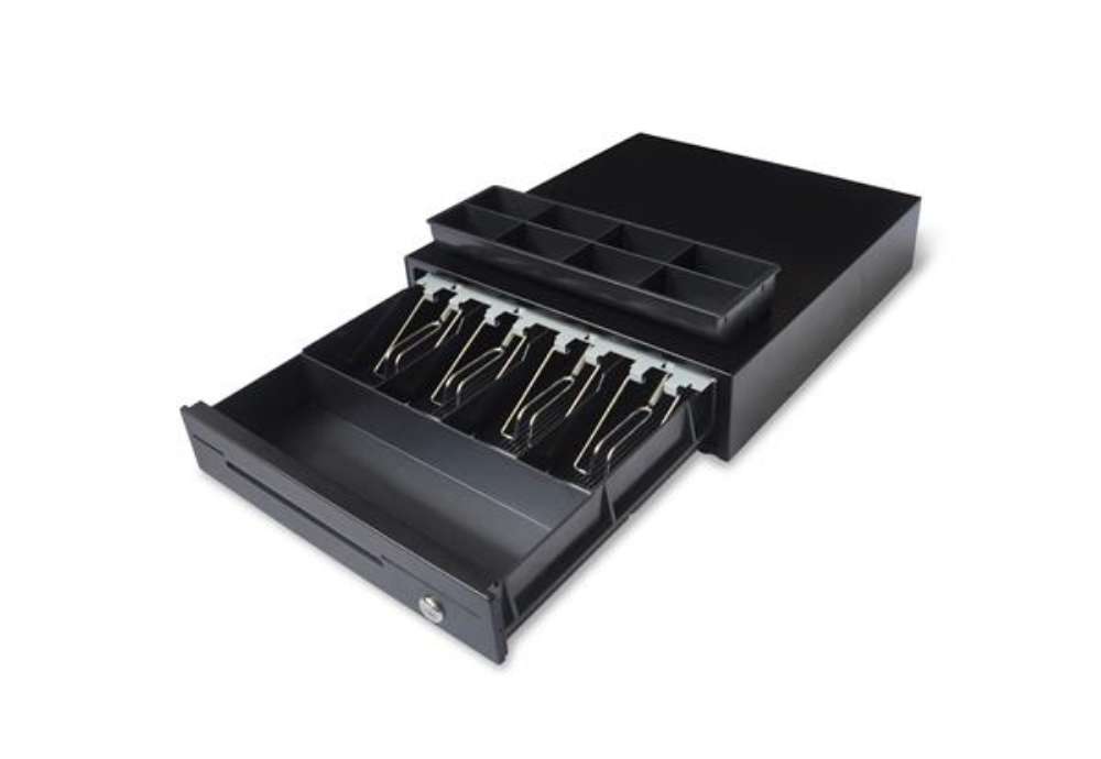 Immagine di Cassetto portadenaro KE350 - 35 x 40,5 x 9 cm - nero - Iternet